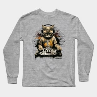 DJ Cat - Be Cool Stay Kind Long Sleeve T-Shirt